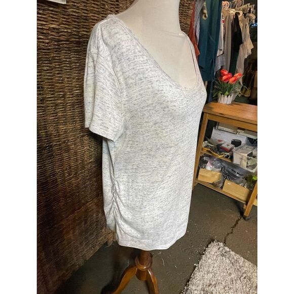 Liz Lange Maternity Light Gray Shirt Size Large-EUC - Picture 6 of 14